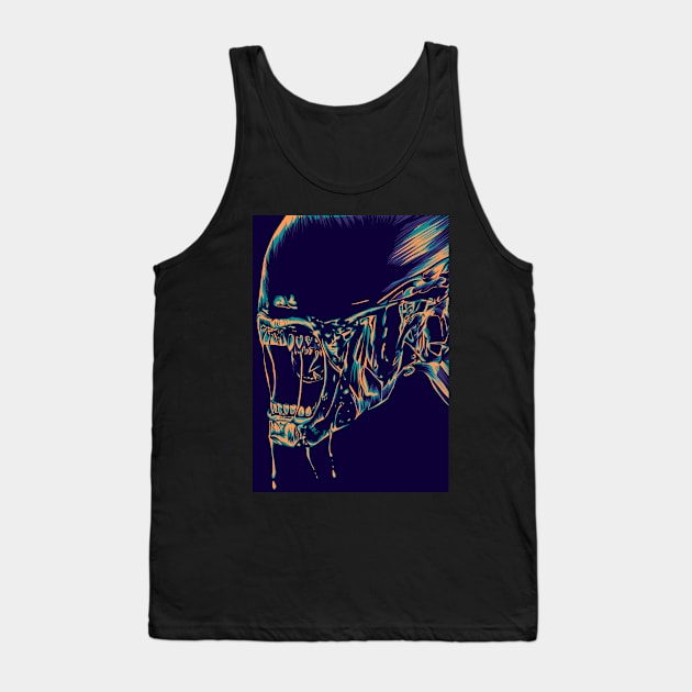 alien Tank Top by cryptoartdesign